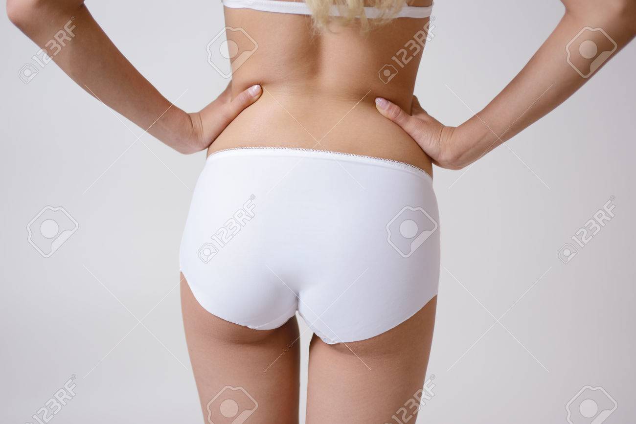 free white panty ass