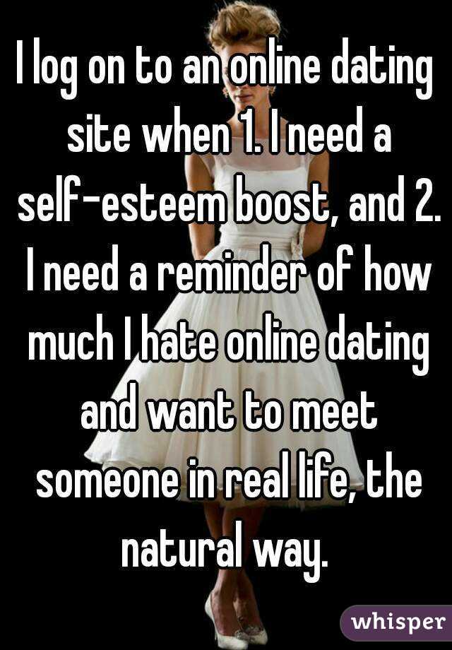 online dating self esteem and