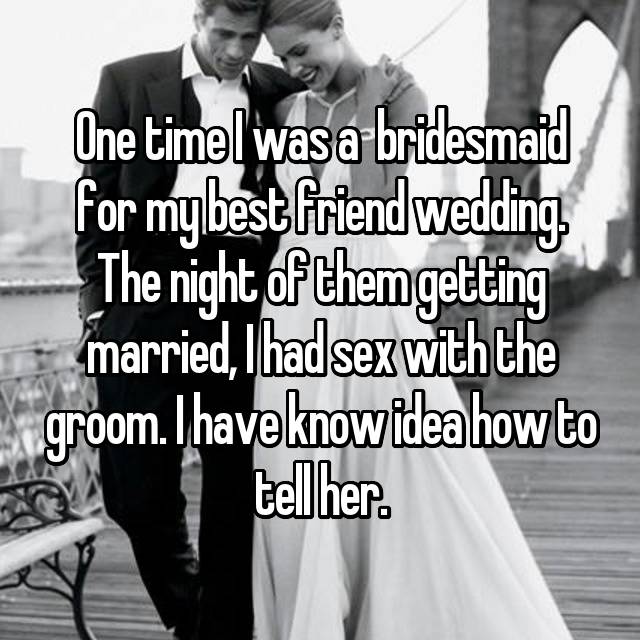 sex with bridesmaid