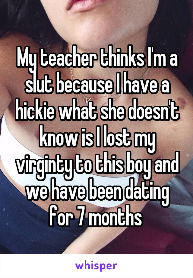 im a slut my thinks teacher