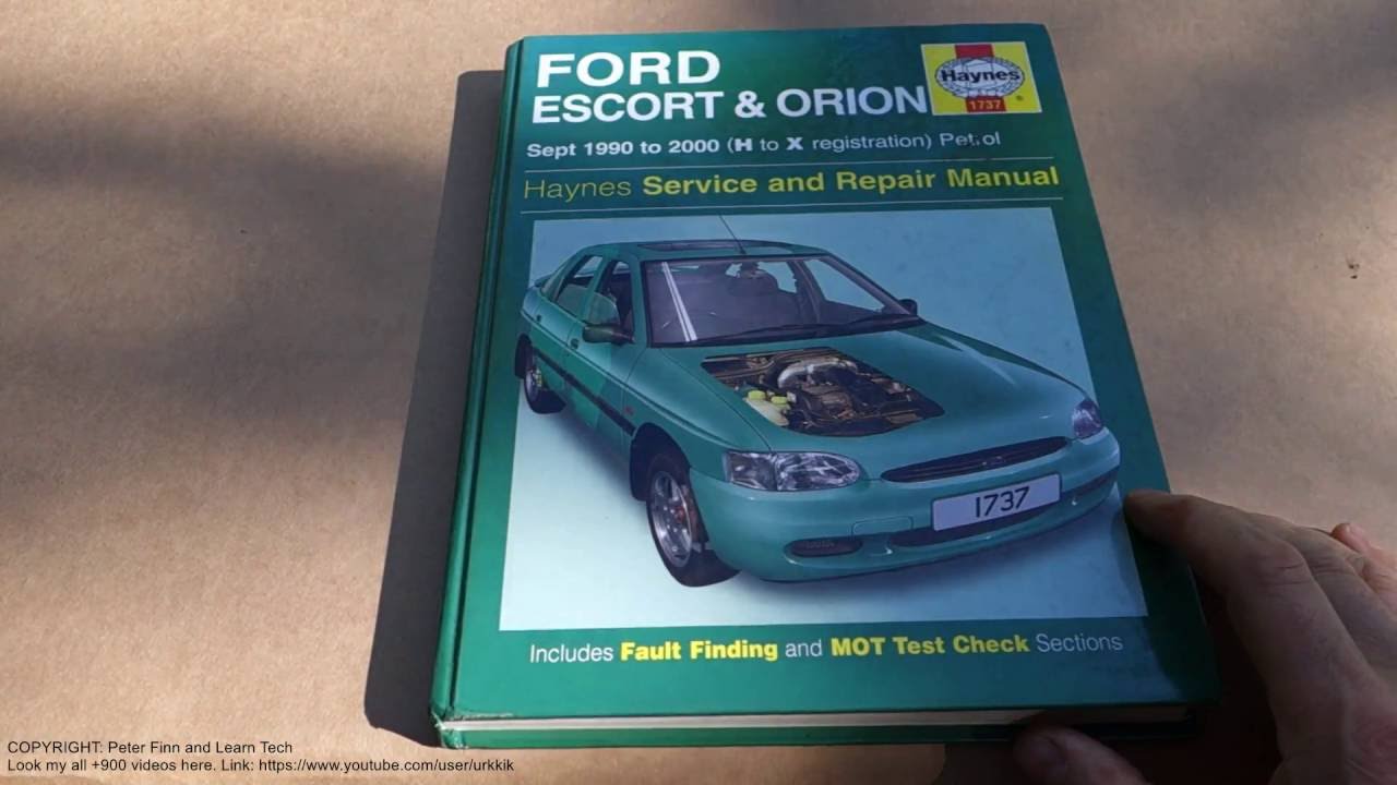 manual hayens ford escort for free