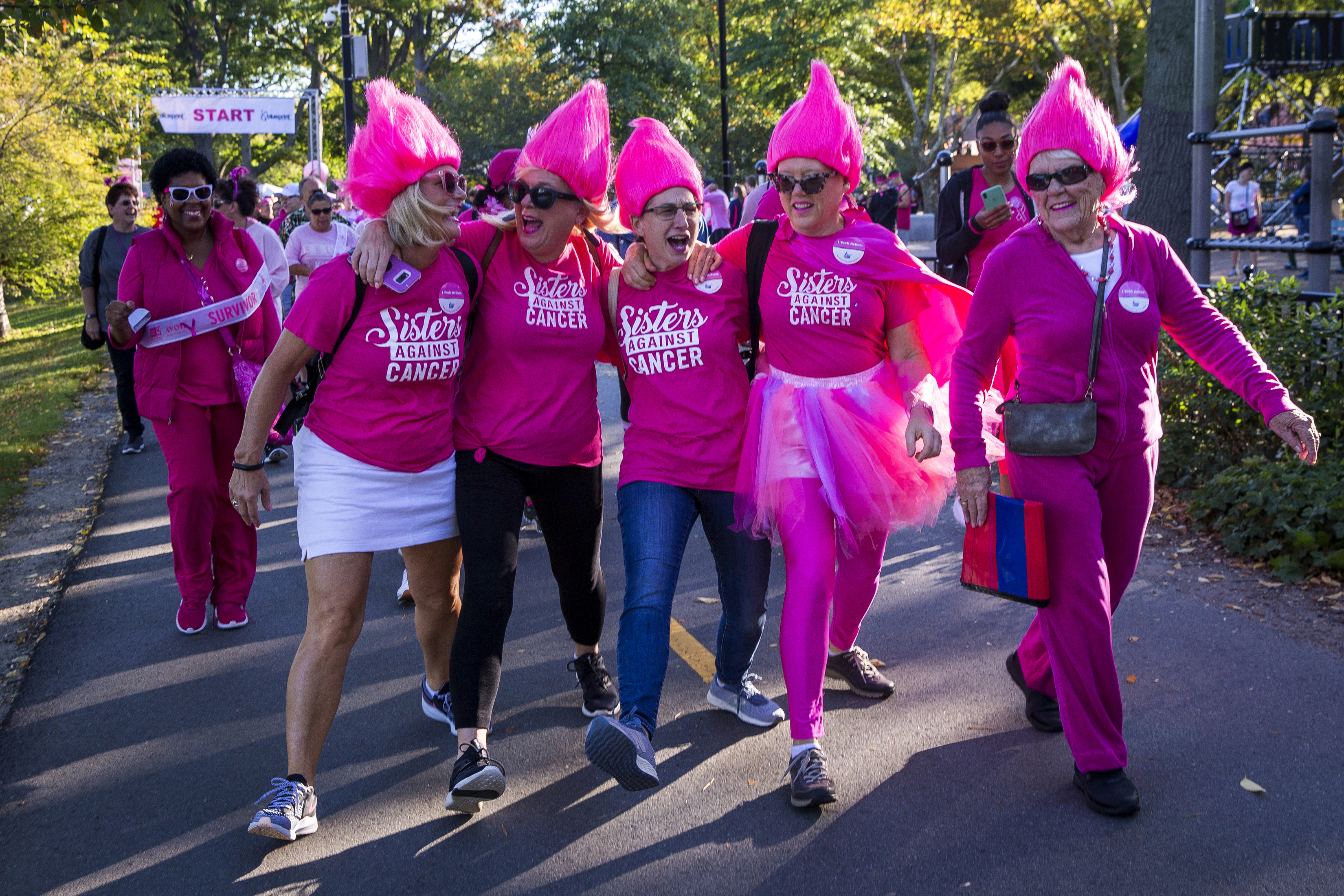 cancer against boston strides making breast