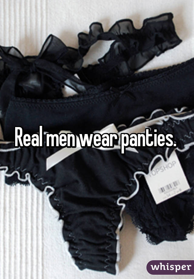 should men wear panties