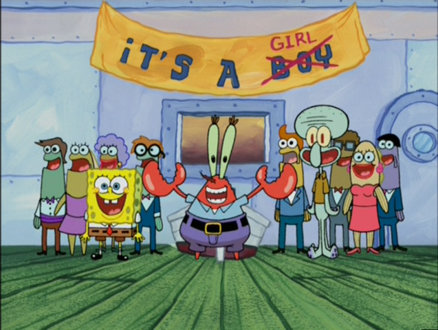 spongebob pearls birthday
