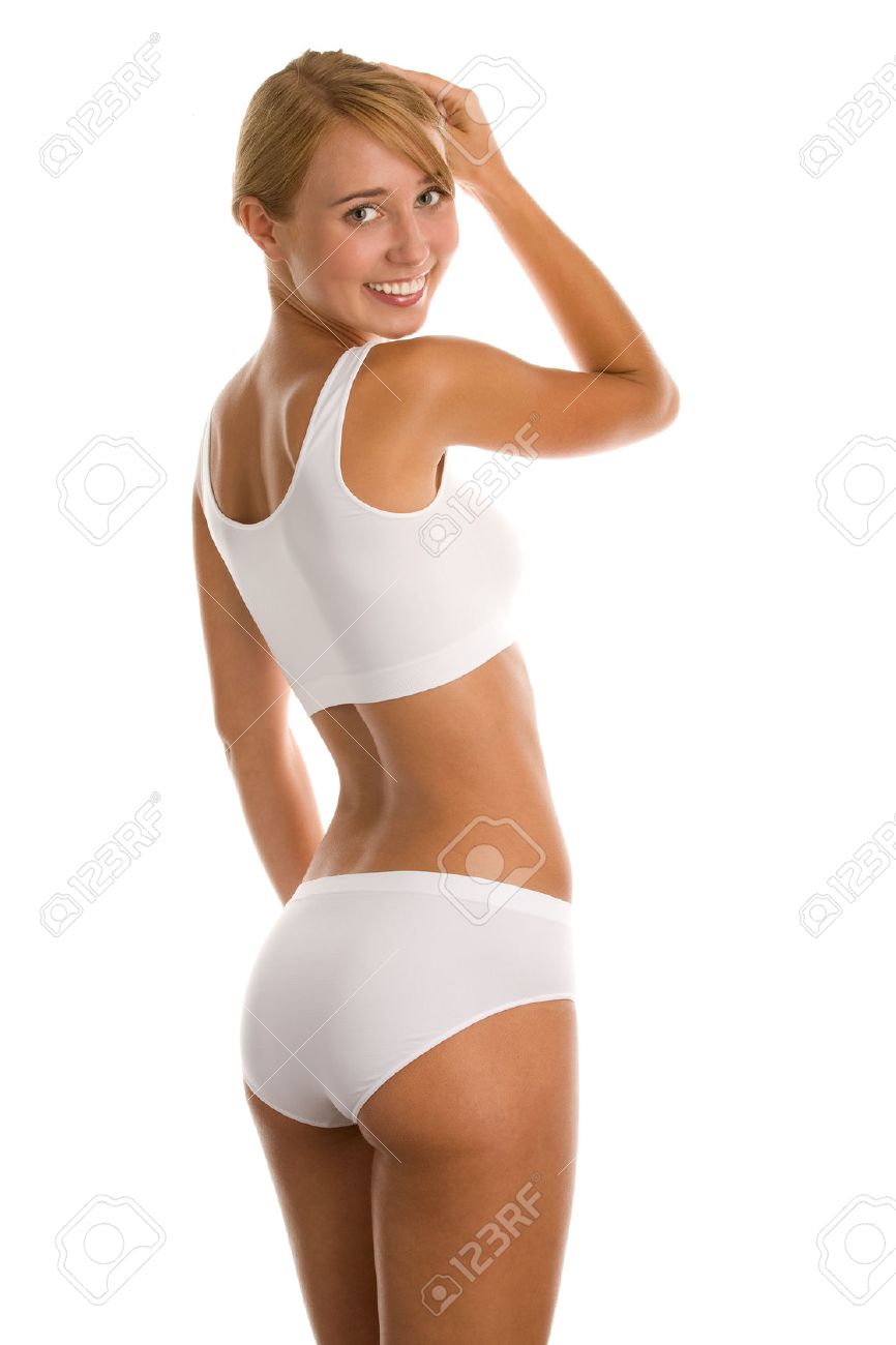 girls underwear in white